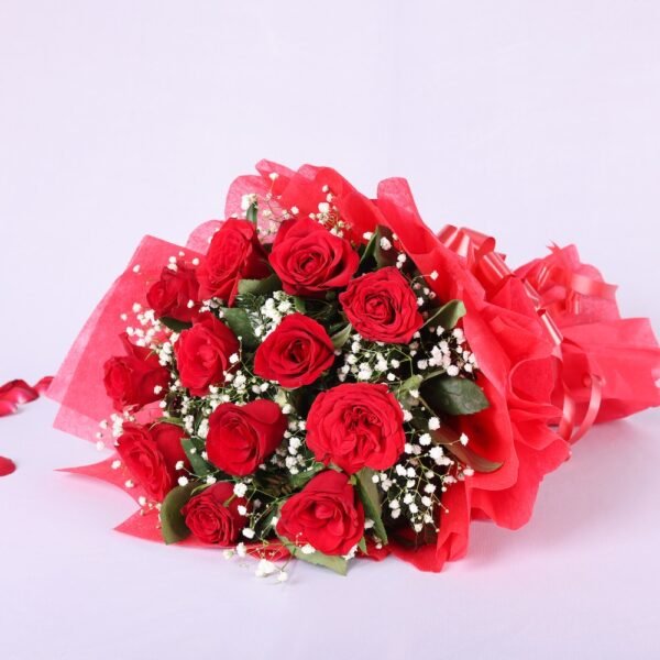 Romantic Bunch Of Red Roses - Image 6