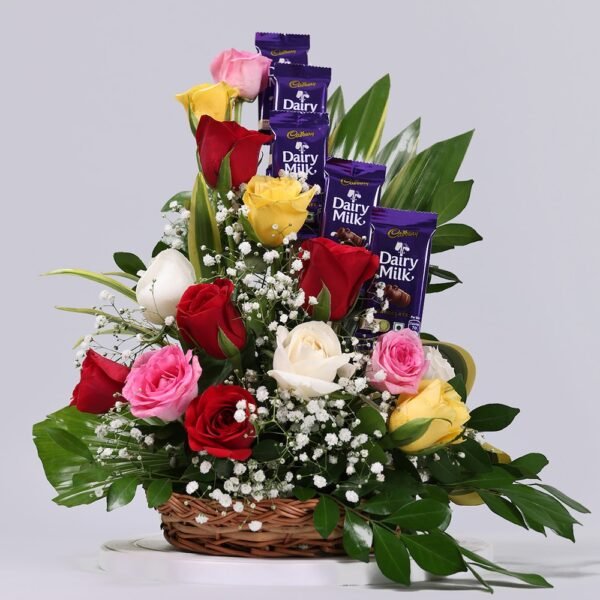 Mixed Roses Arrangement - Image 2