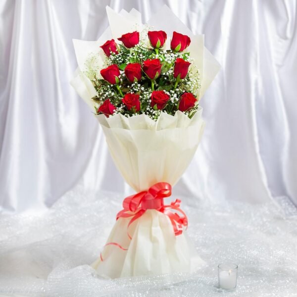 12 Red Roses Bouquet