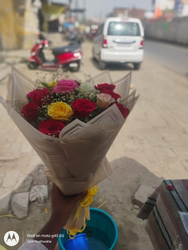 Mixed Flower Bouquet Wrapped in Korean Paper