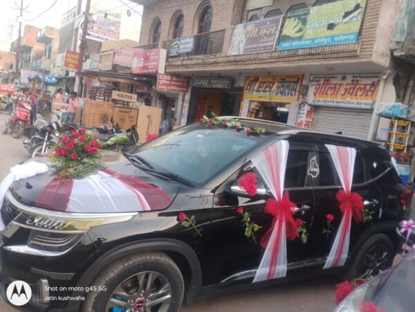 Wedding Car Decoration by 85 Flowers 🚗💐✨