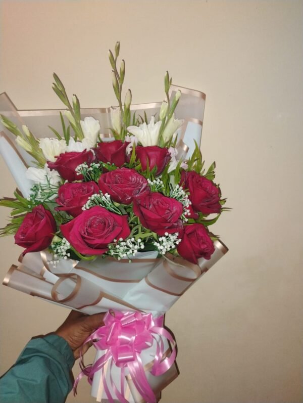 Mixed Flower Bouquet Wrapped in Korean Paper